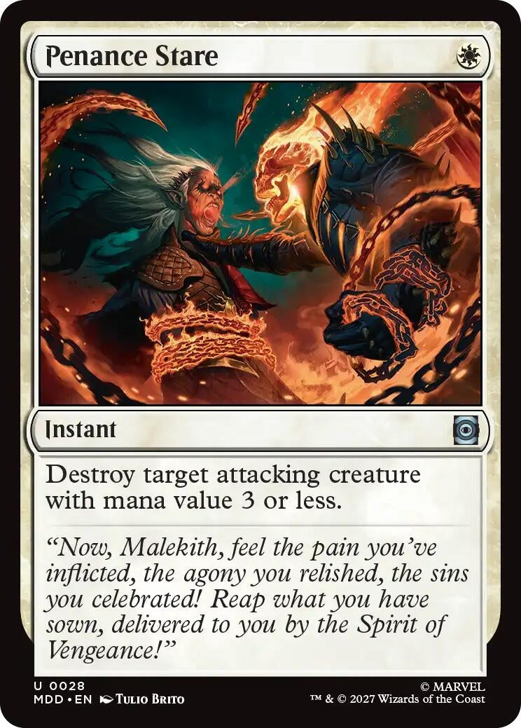 Image for Penance Stare (28) (MDD) - Magic: The Gathering