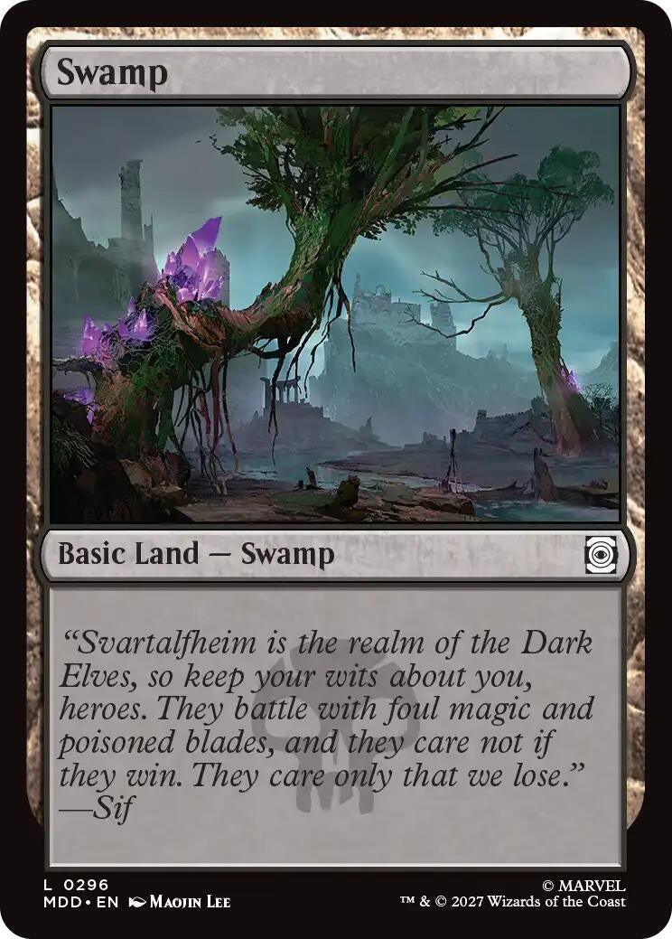Image for Swamp (0296) (296) (MDD) - Magic: The Gathering