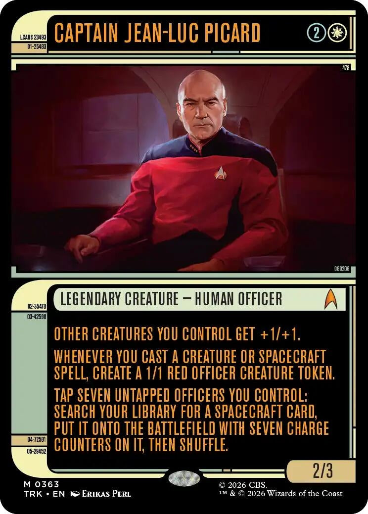 Image for Captain Jean-Luc Picard (Showcase) (363) (TRK) - Magic: The Gathering
