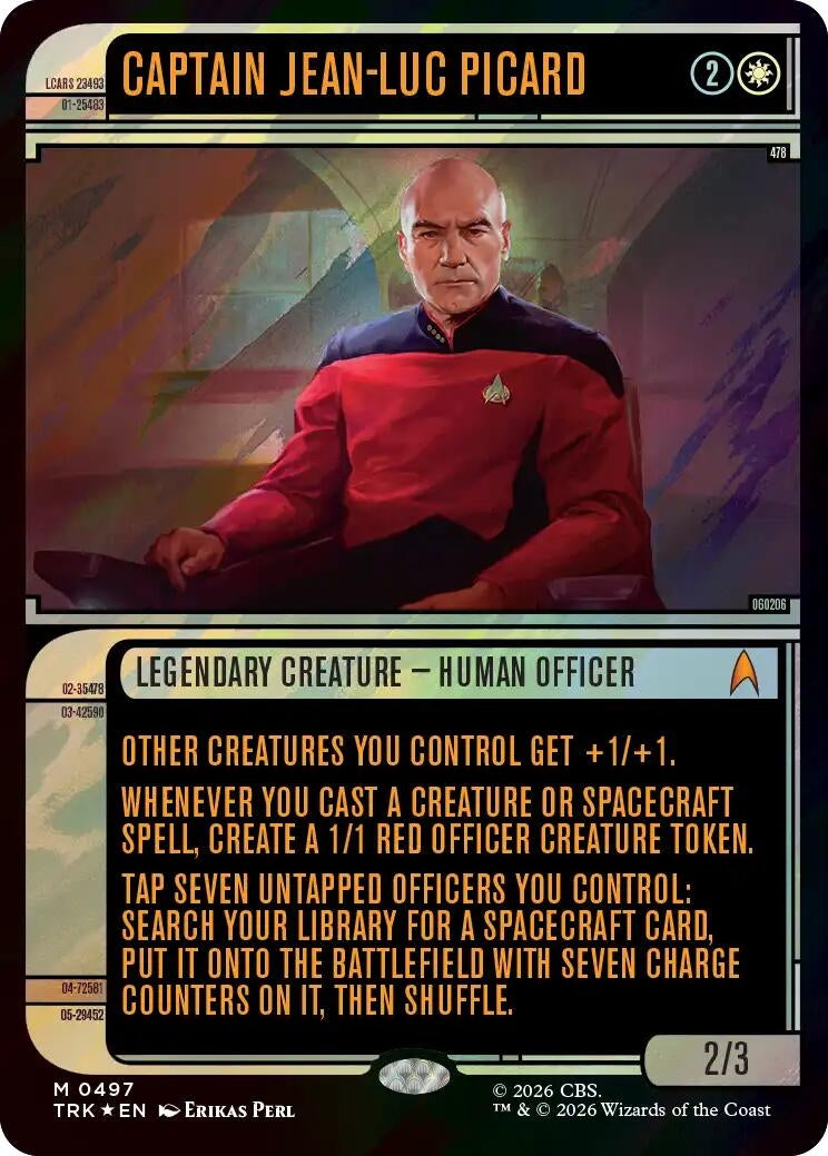 Captain Jean-Luc Picard (Showcase) (Surge Foil) (497) (TRK)