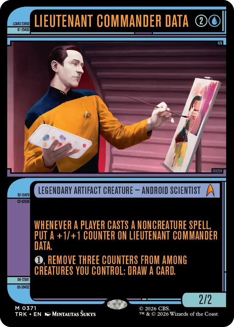 Lieutenant Commander Data (Showcase) (371) (TRK)