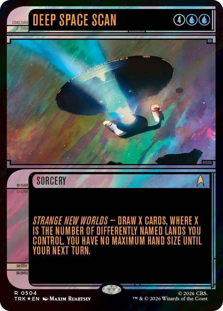 Deep Space Scan (Showcase) (Surge Foil) (504) (TRK)