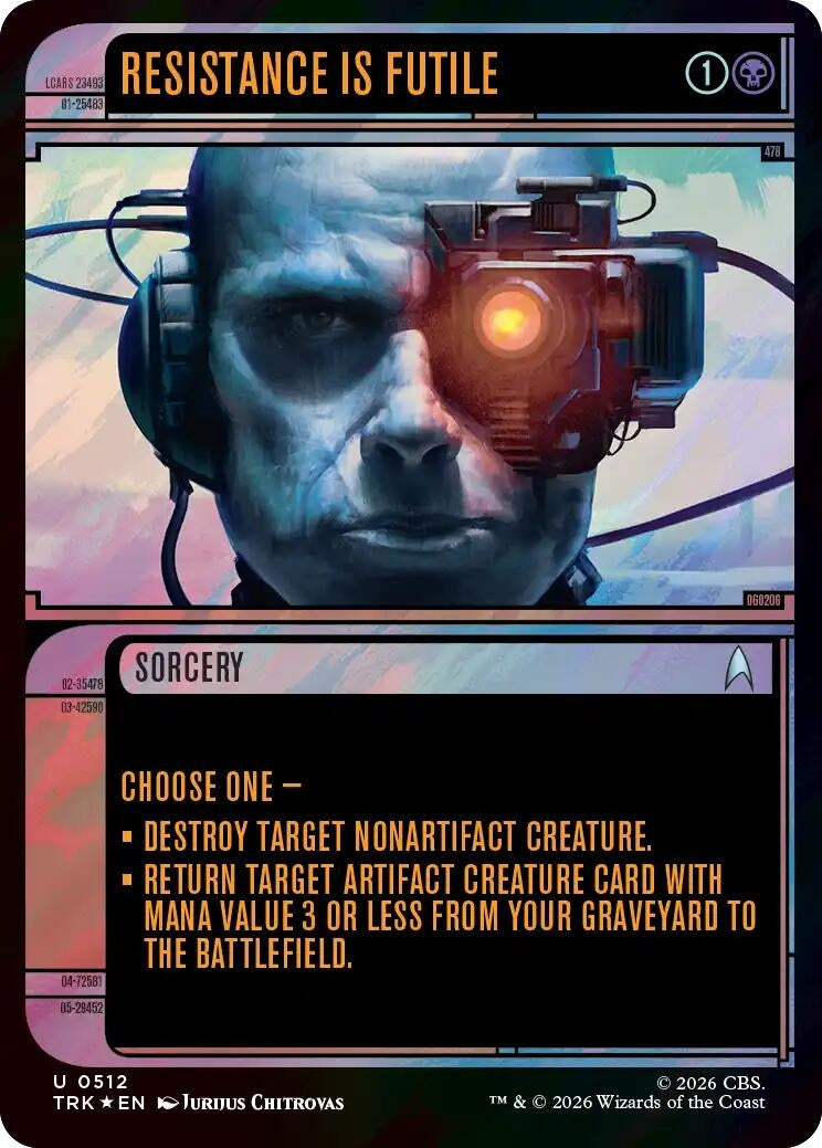 Resistance Is Futile (Showcase) (Surge Foil) (512) (TRK)