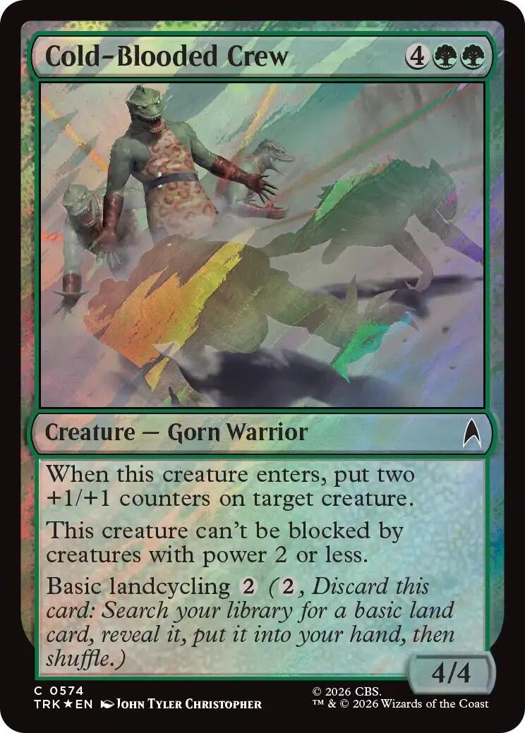 Cold-Blooded Crew (Surge Foil) (574) (TRK)