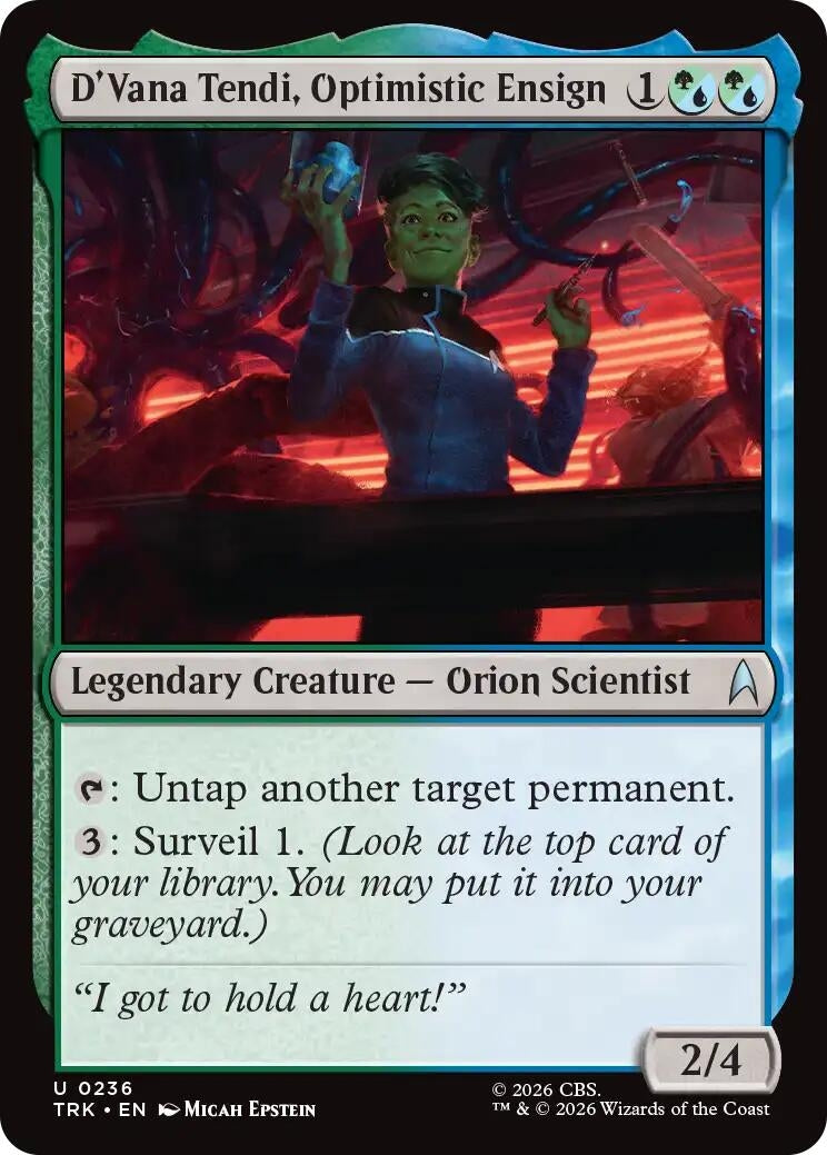 D'Vana Tendi, Optimistic Ensign (236) (TRK)