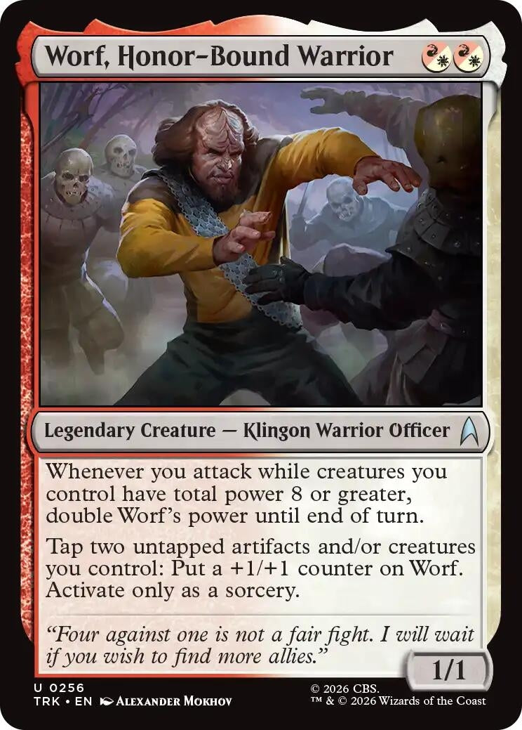Worf, Honor-Bound Warrior (256) (TRK)