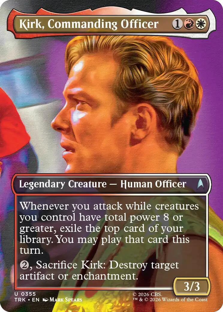Kirk, Commanding Officer (Borderless) (355) (TRK)