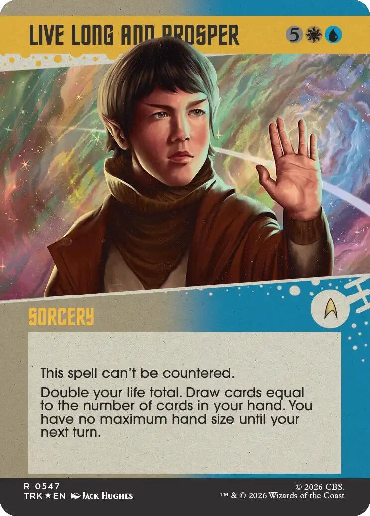 Live Long and Prosper (Showcase) (Surge Foil) (547) (TRK)