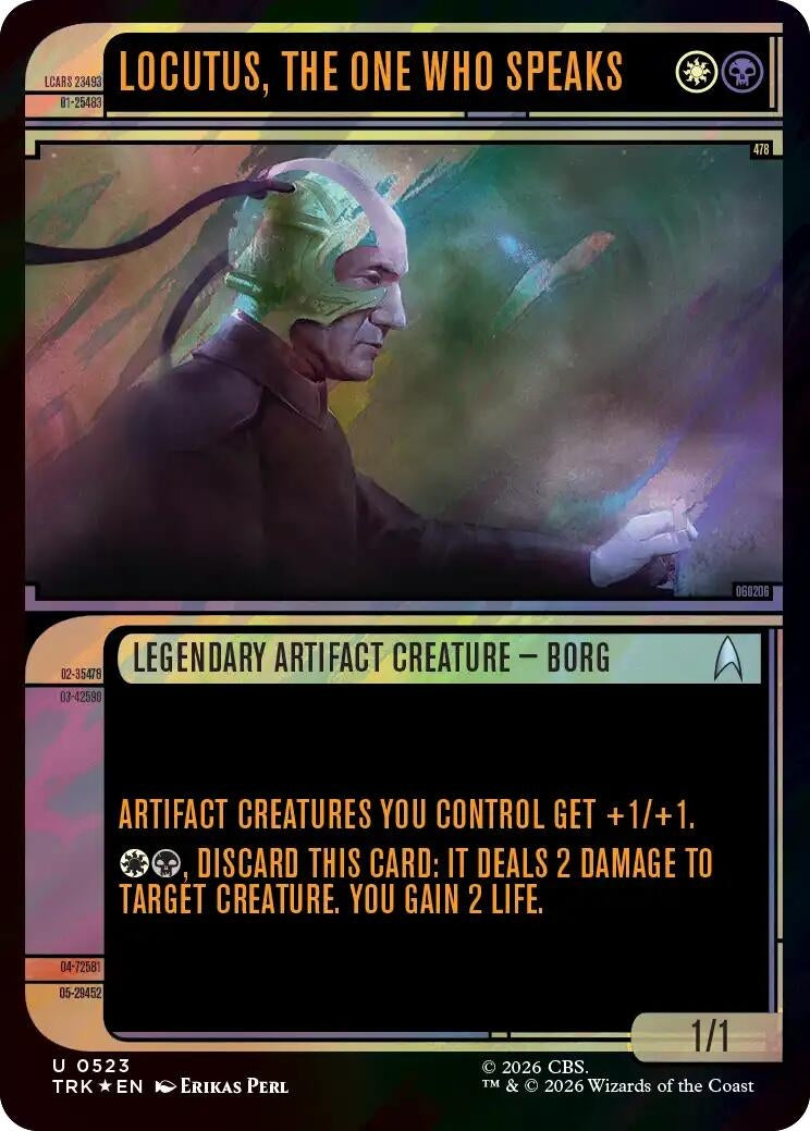 Locutus, the One Who Speaks (Showcase) (Surge Foil) (523) (TRK)