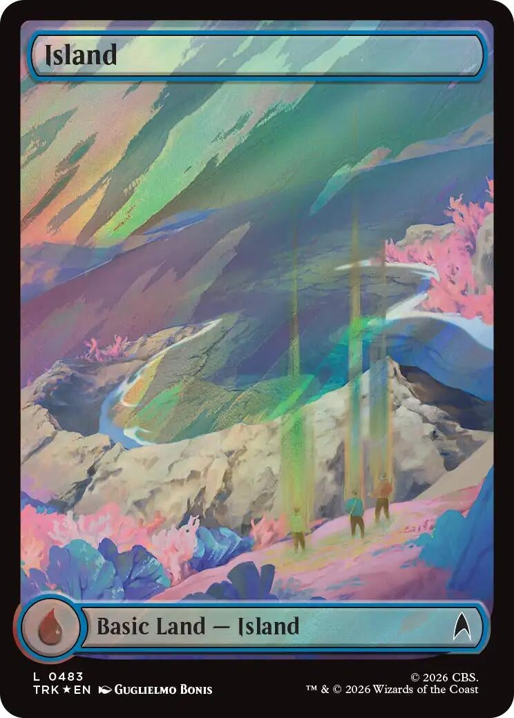 Island (0483) (Surge Foil) (483) (TRK)
