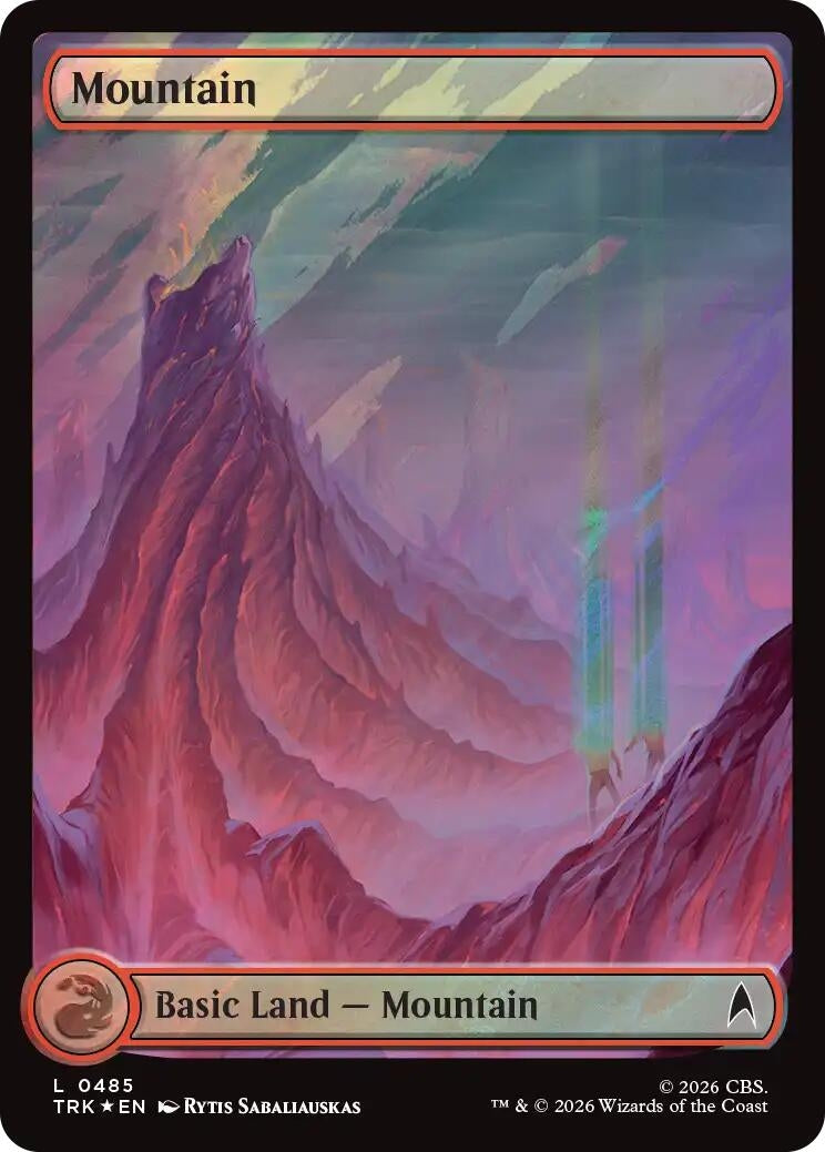 Mountain (0485) (Surge Foil) (485) (TRK)