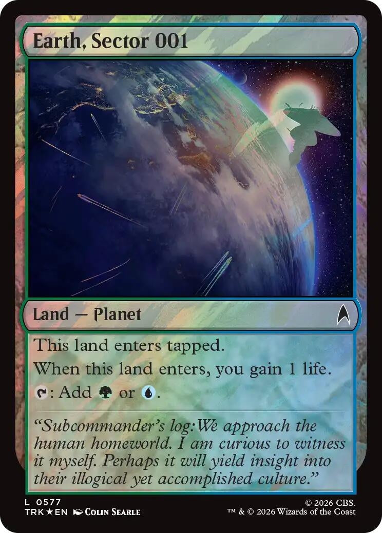 Earth, Sector 001 (Surge Foil) (577) (TRK)