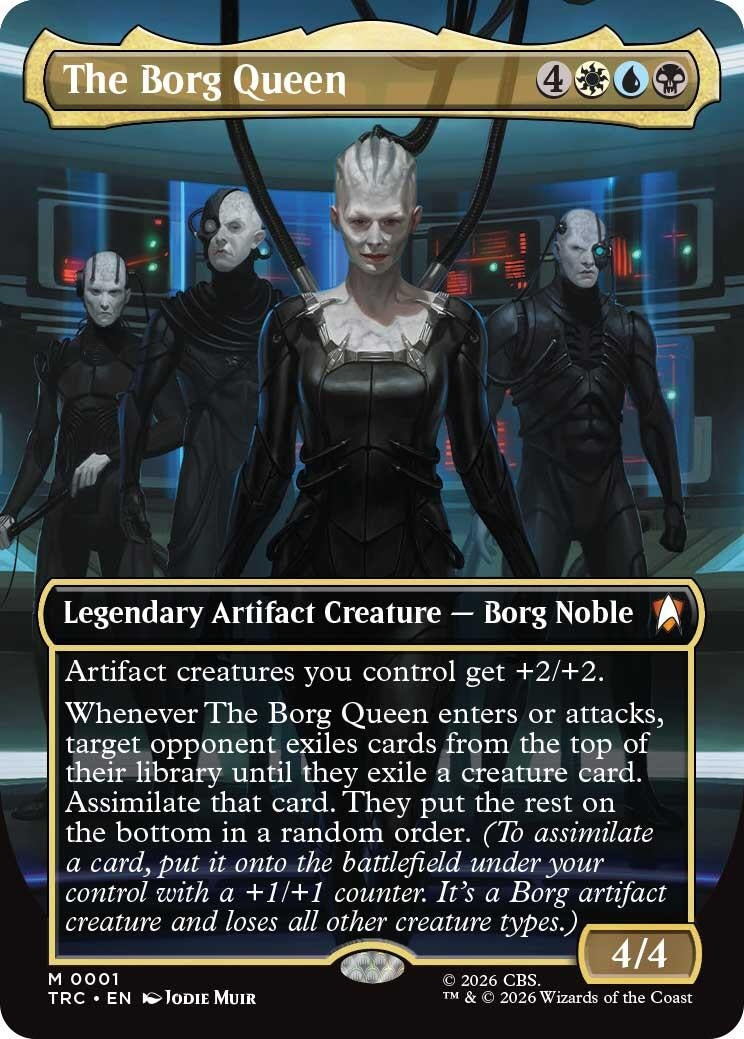 Image for The Borg Queen (Borderless) (1) (TRC) - Magic: The Gathering