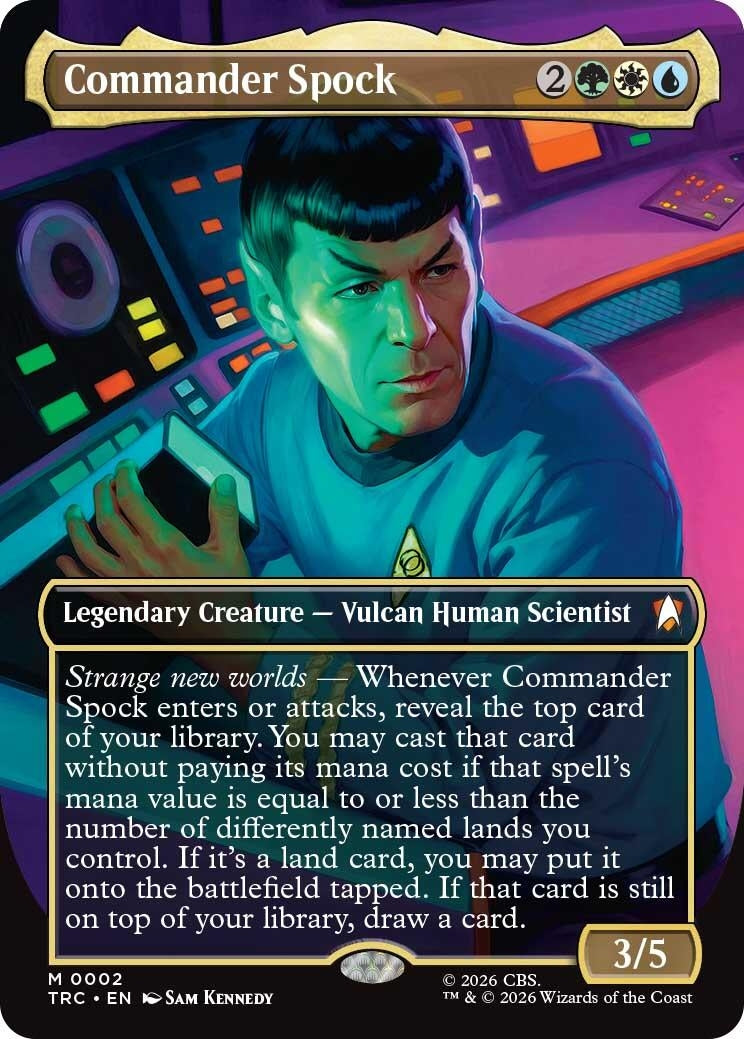 Commander Spock (Borderless) (2) (TRC)