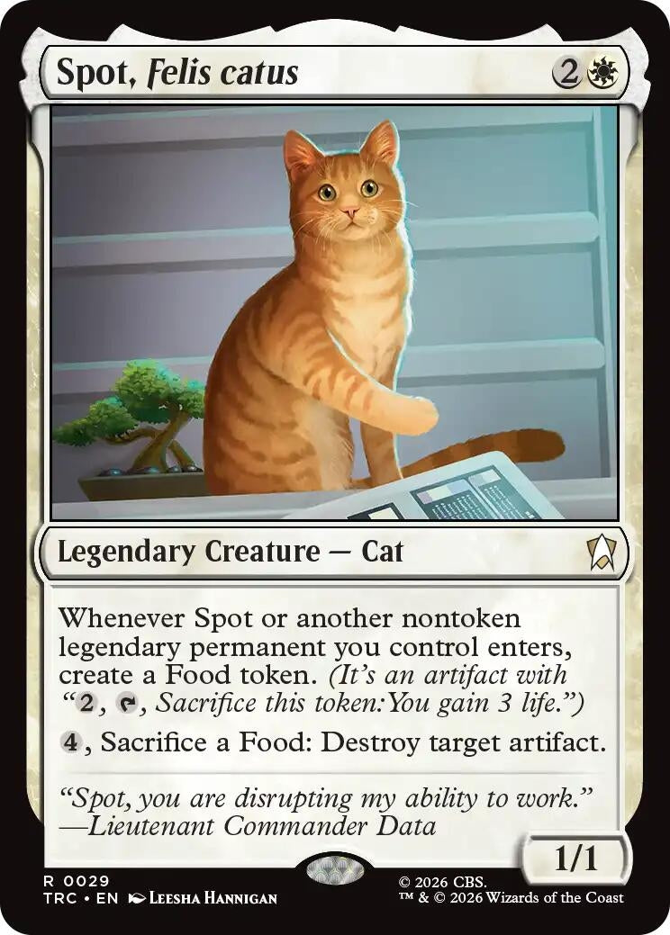 Image for Spot, Felis catus (Surge Foil) (29) (TRC) - Magic: The Gathering