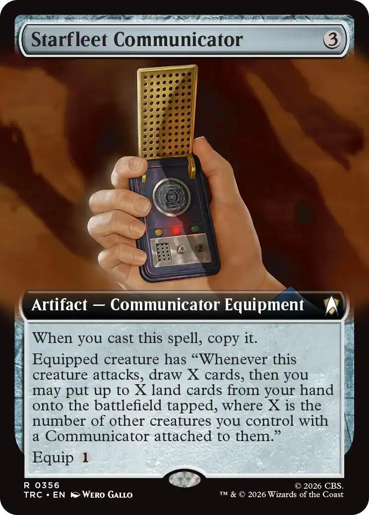 Starfleet Communicator (Extended Art) (356) (TRC)