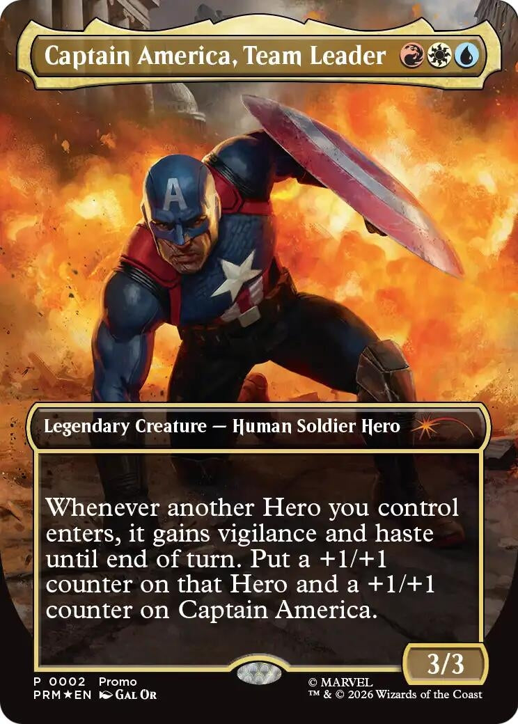 Captain America, Team Leader (Borderless) (2) (UMP)