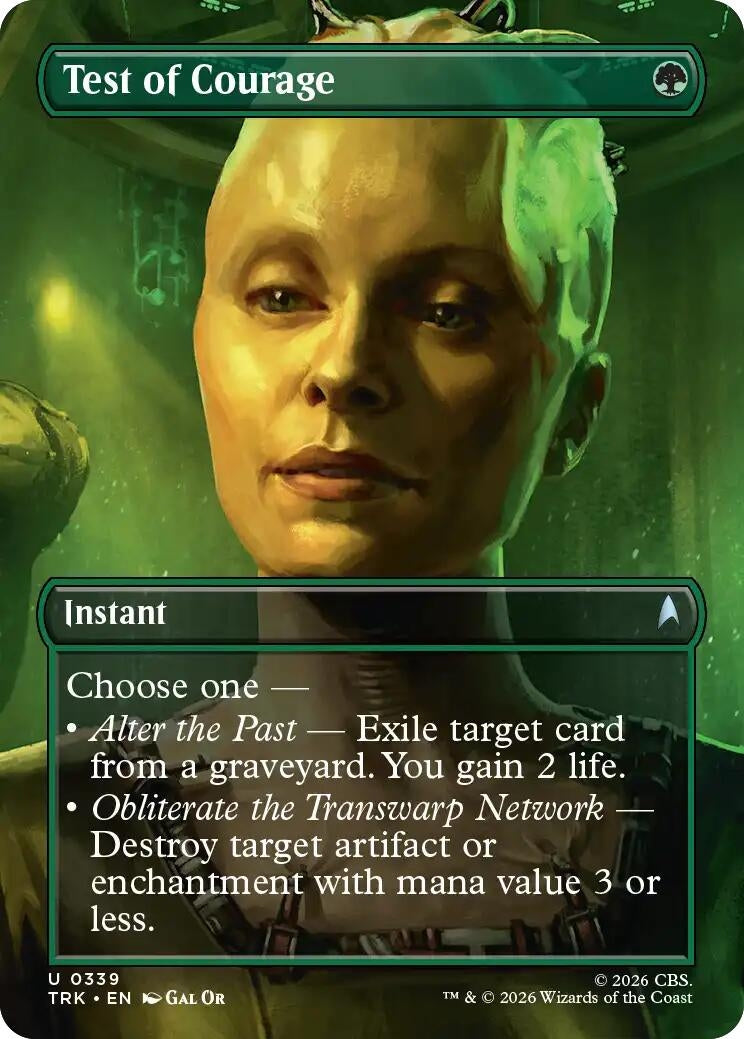 Image for Test of Courage (Borderless) (339) (TRK) - Magic: The Gathering