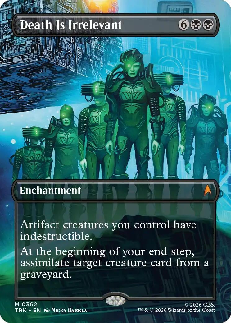 Image for Death Is Irrelevant (Borderless) (362) (TRK) - Magic: The Gathering
