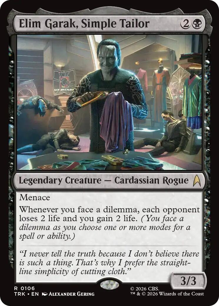 Elim Garak, Simple Tailor (106) (TRK)