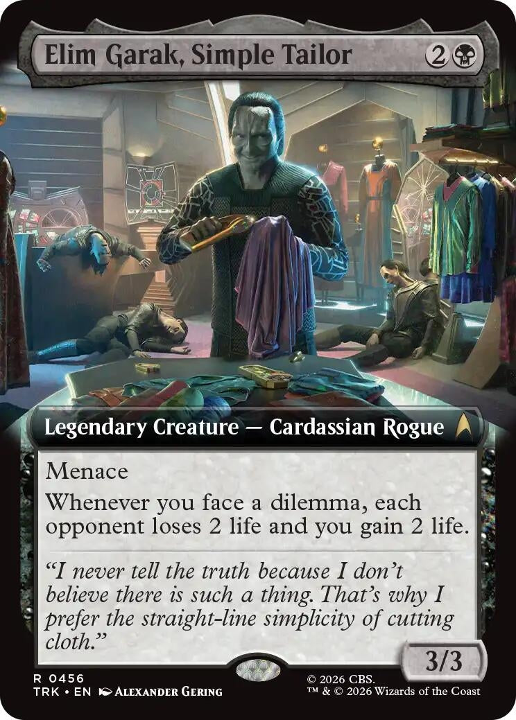 Elim Garak, Simple Tailor (Extended Art) (456) (TRK)