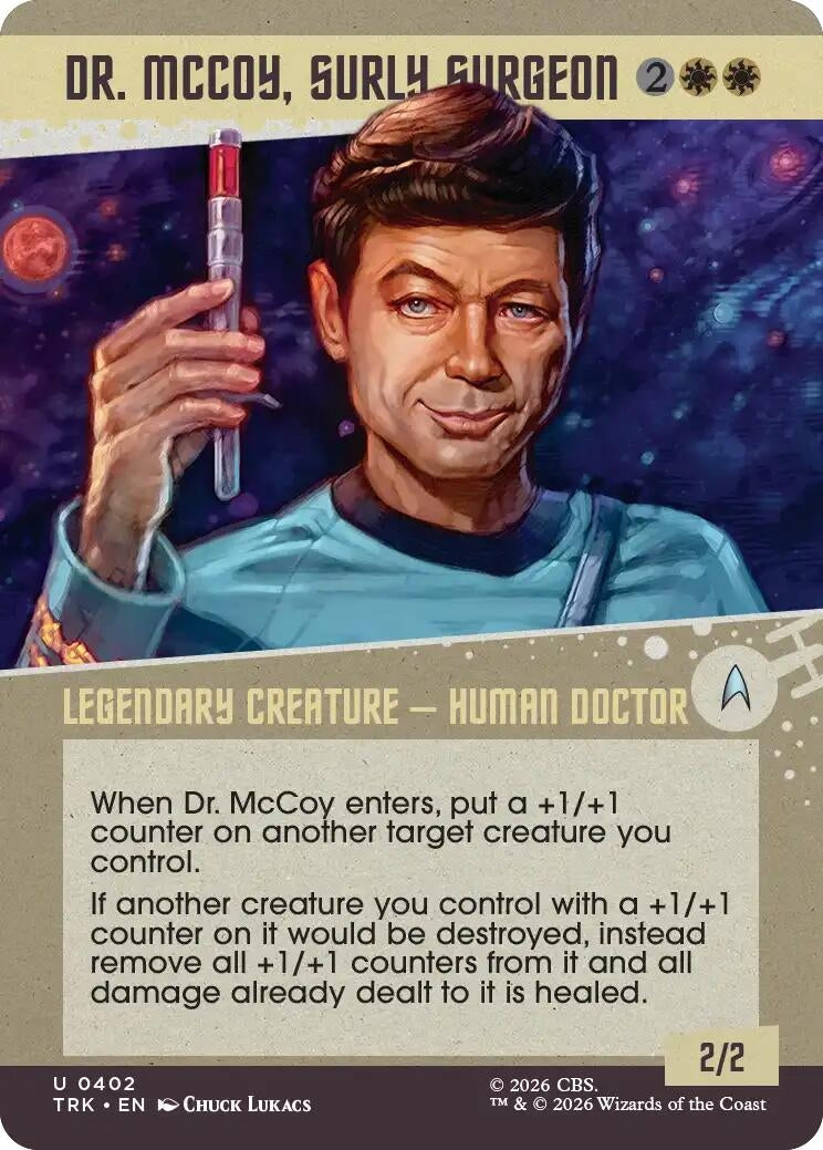 Dr. McCoy, Surly Surgeon (Showcase) (402) (TRK)