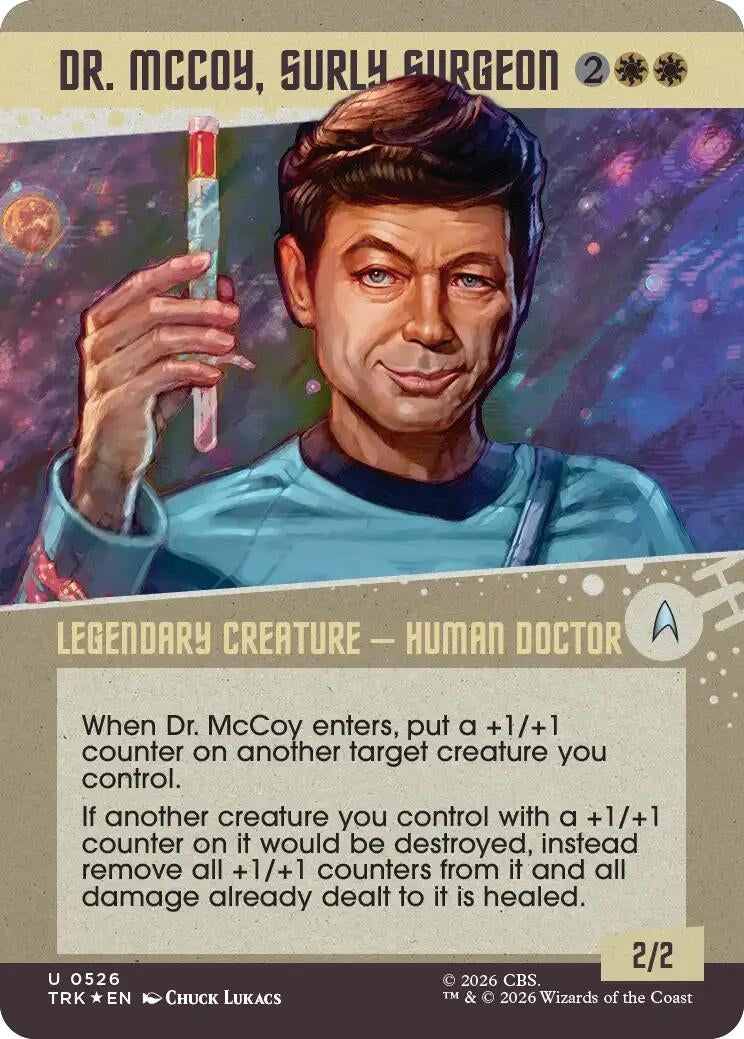 Dr. McCoy, Surly Surgeon (Showcase) (Surge Foil) (526) (TRK)