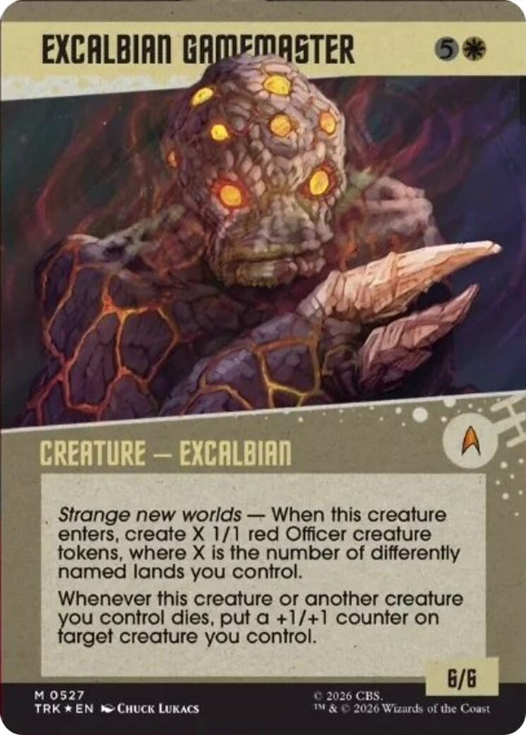 Excalbian Gamemaster (Showcase) (Surge Foil) (527) (TRK)