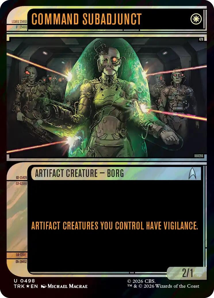 Command Subadjunct (Showcase) (Surge Foil) (498) (TRK)