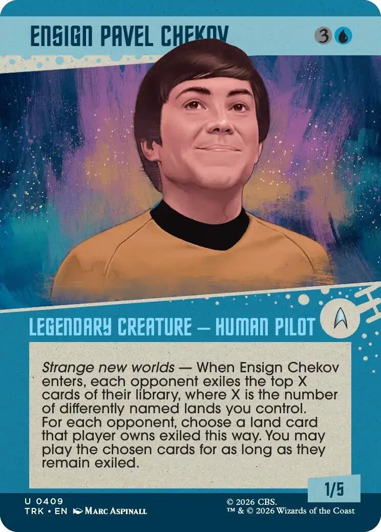 Ensign Pavel Chekov (Showcase) (409) (TRK)