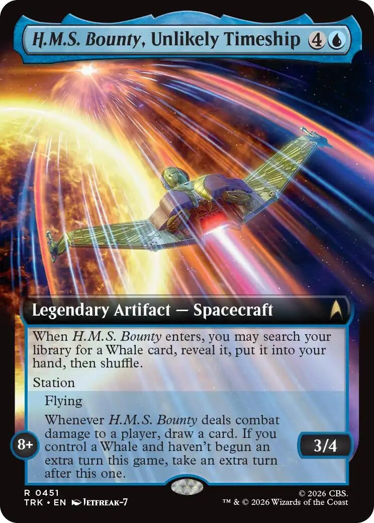 H.M.S. Bounty, Unlikely Timeship (Extended Art) (451) (TRK)