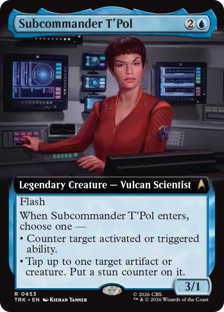 Image for Subcommander T'Pol (Extended Art) (453) (TRK) - Magic: The Gathering