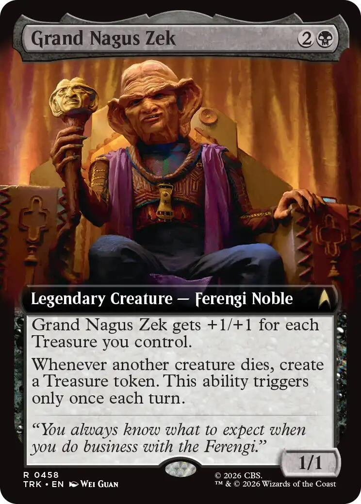 Grand Nagus Zek (Extended Art) (458) (TRK)