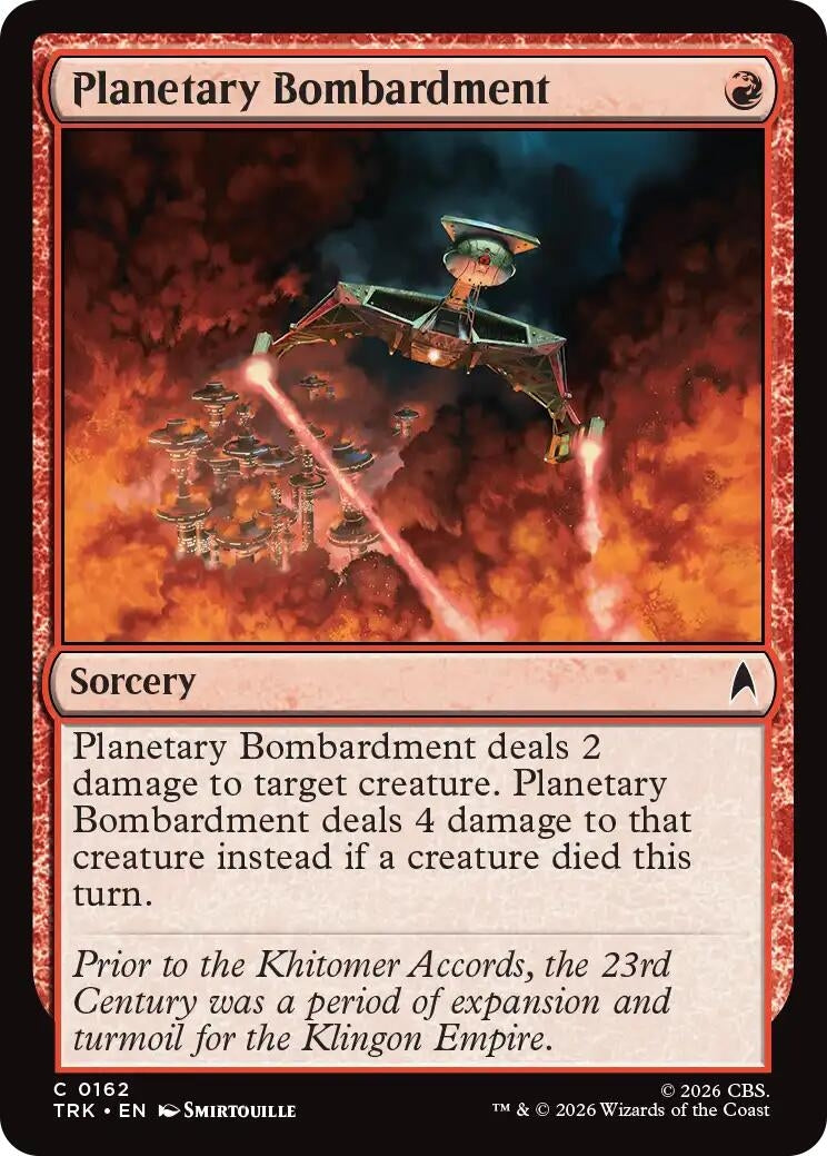 Image for Planetary Bombardment (162) (TRK) - Magic: The Gathering
