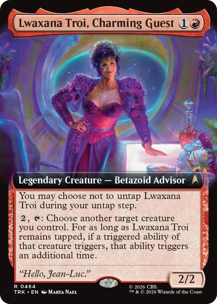 Image for Lwaxana Troi, Charming Guest (Extended Art) (464) (TRK) - Magic: The Gathering