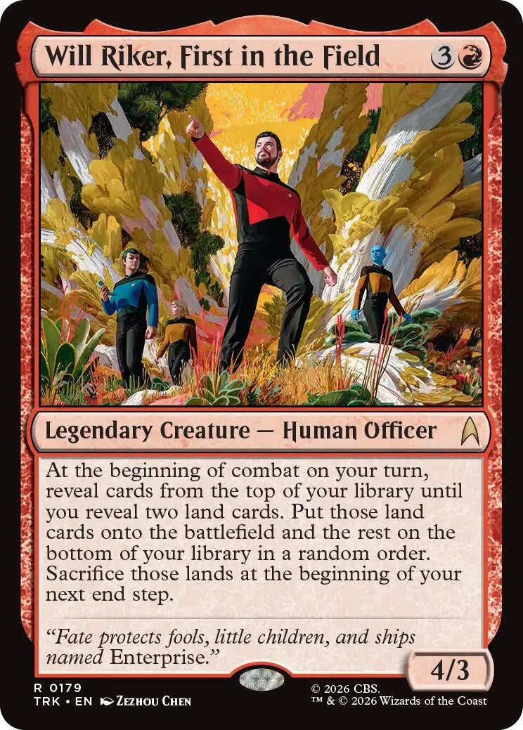Will Riker, First in the Field (179) (TRK)