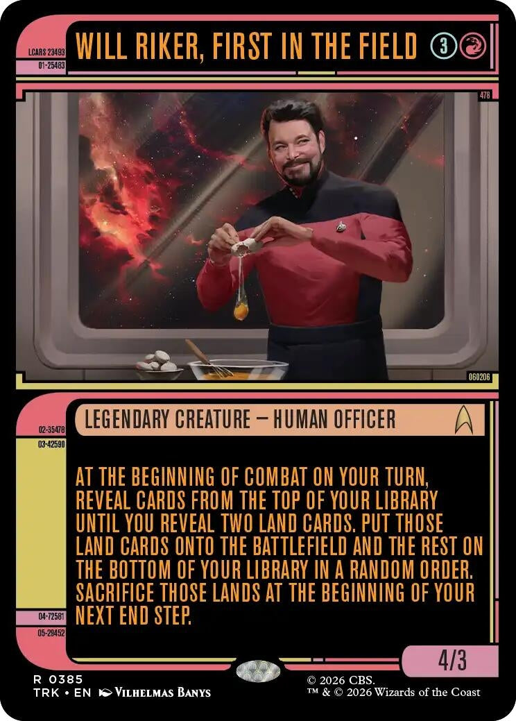 Will Riker, First in the Field (Showcase) (385) (TRK)