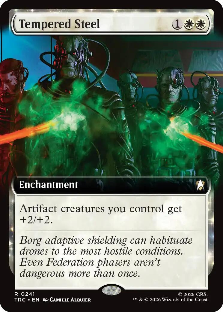 Tempered Steel (Extended Art) (241) (TRC)