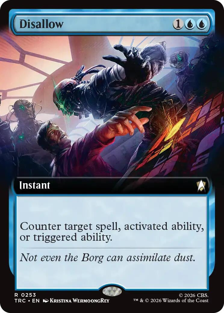 Image for Disallow (Extended Art) (253) (TRC) - Magic: The Gathering