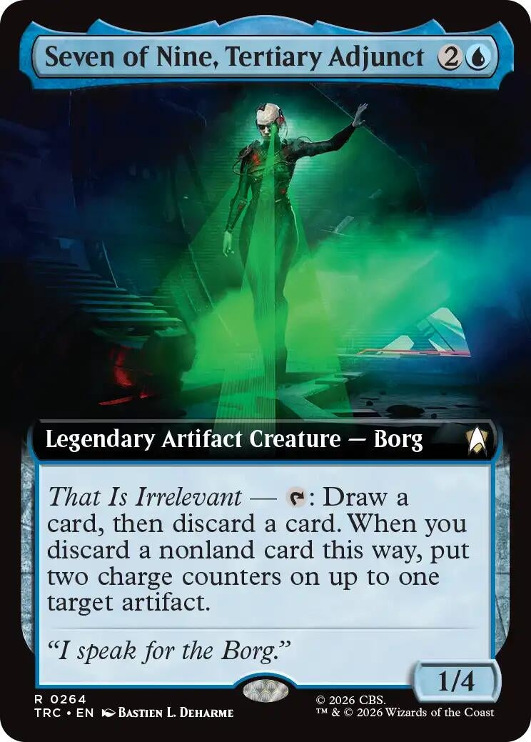 Seven of Nine, Tertiary Adjunct (Extended Art) (264) (TRC)