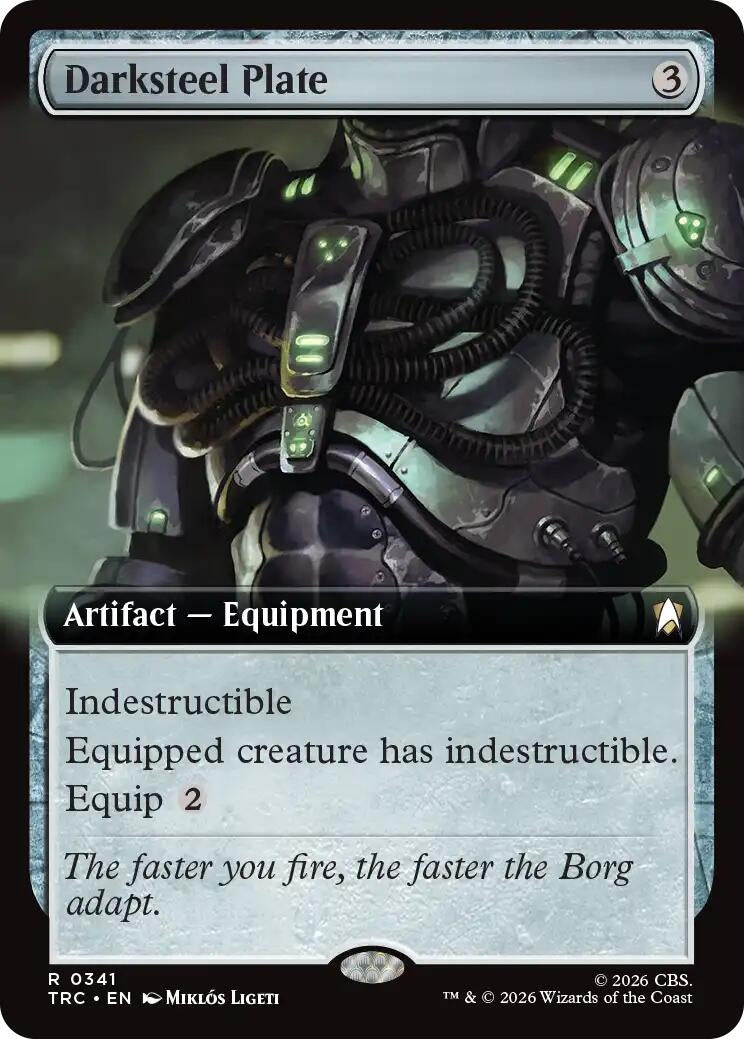 Darksteel Plate (Extended Art) (341) (TRC)
