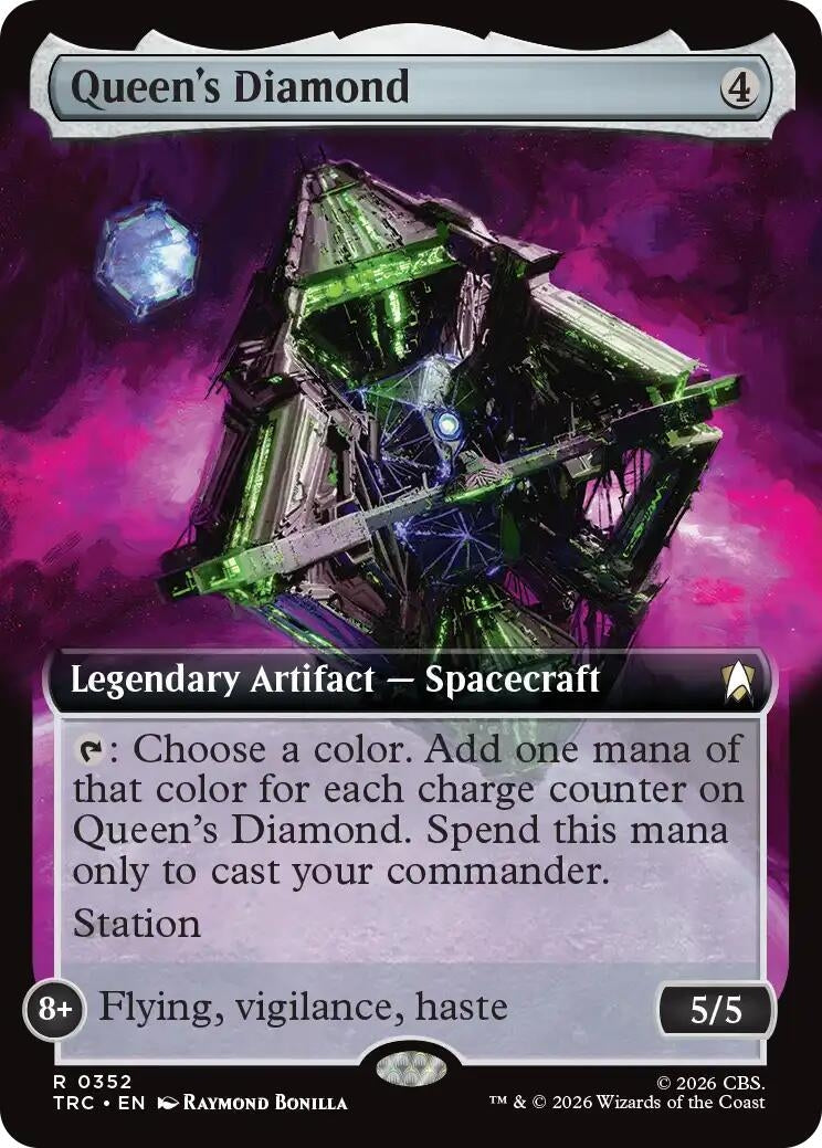 Queen's Diamond (Extended Art) (352) (TRC)