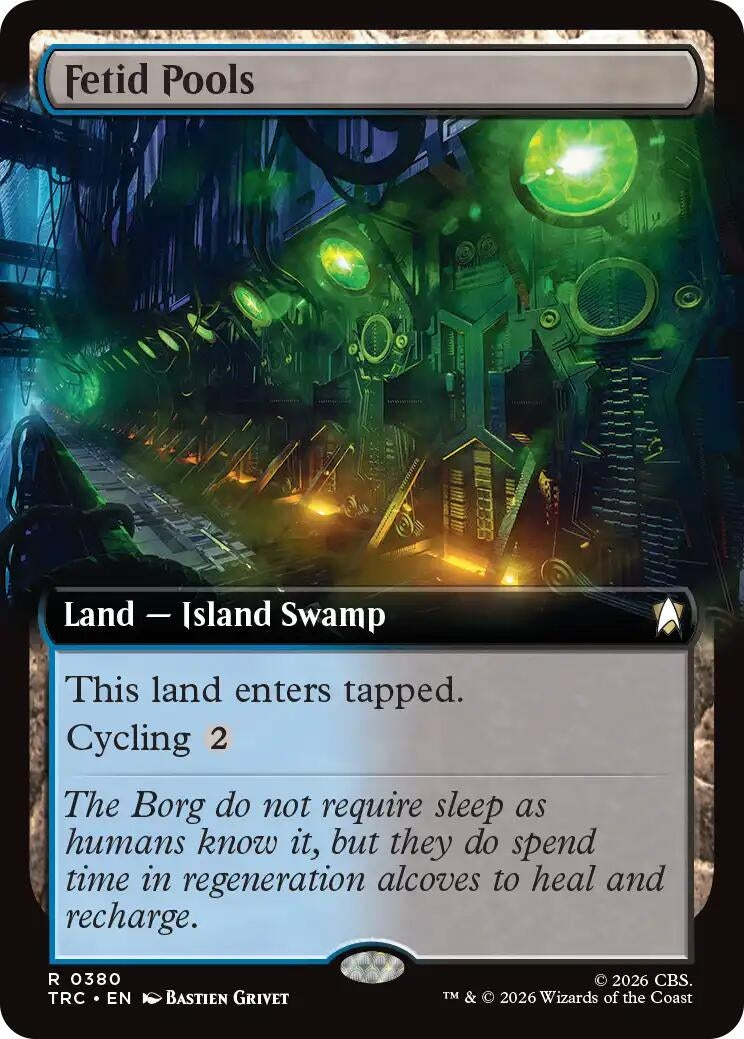 Image for Fetid Pools (Extended Art) (380) (TRC) - Magic: The Gathering