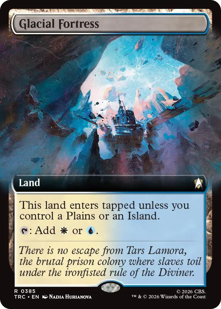 Image for Glacial Fortress (Extended Art) (385) (TRC) - Magic: The Gathering
