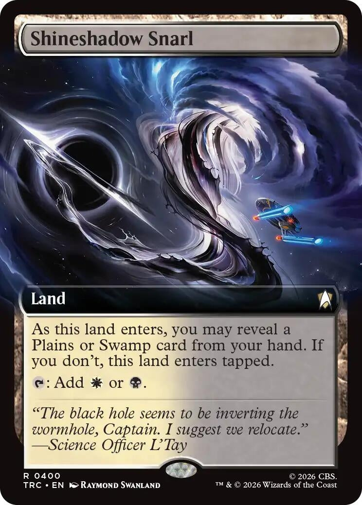 Shineshadow Snarl (Extended Art) (400) (TRC)