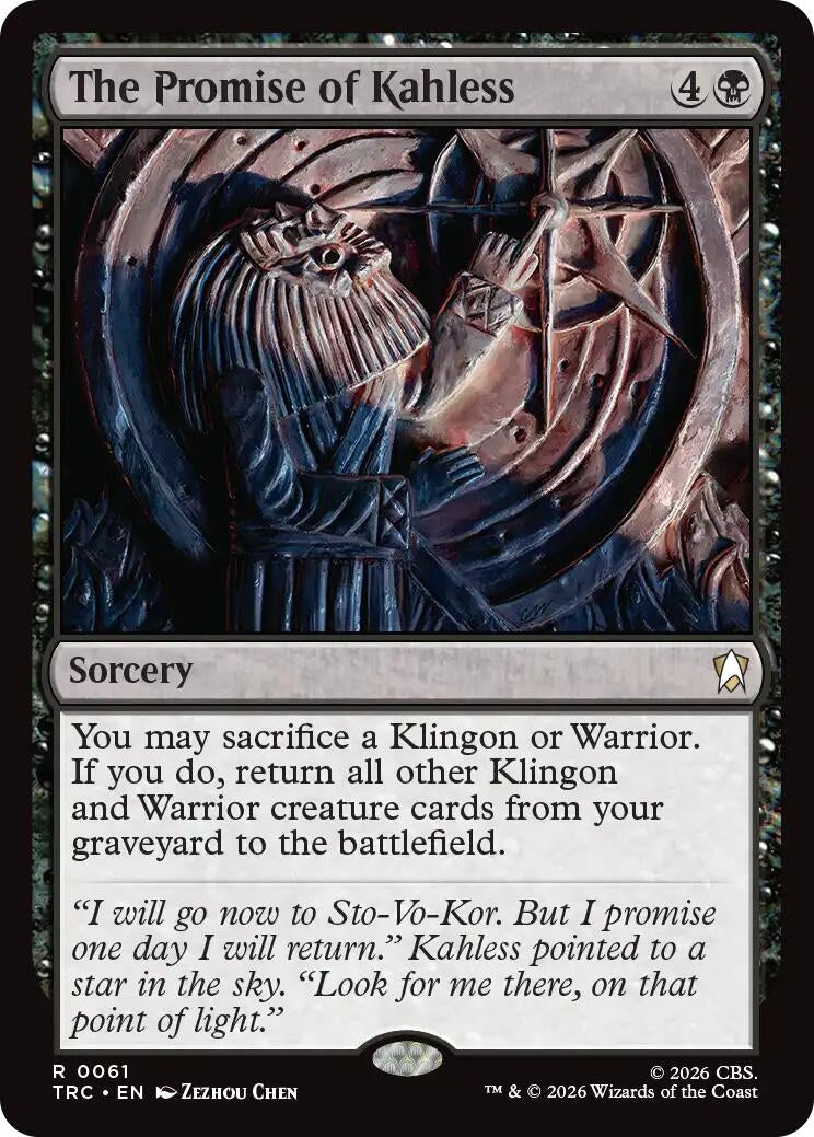 Image for The Promise of Kahless (TRC) - Magic: The Gathering