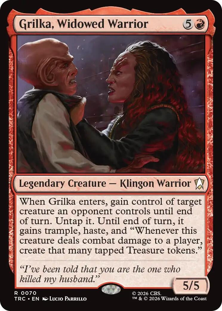 Grilka, Widowed Warrior (Surge Foil) (TRC)