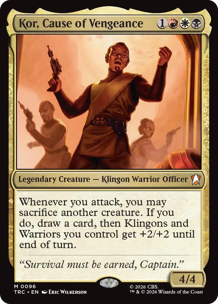 Kor, Cause of Vengeance (TRC)