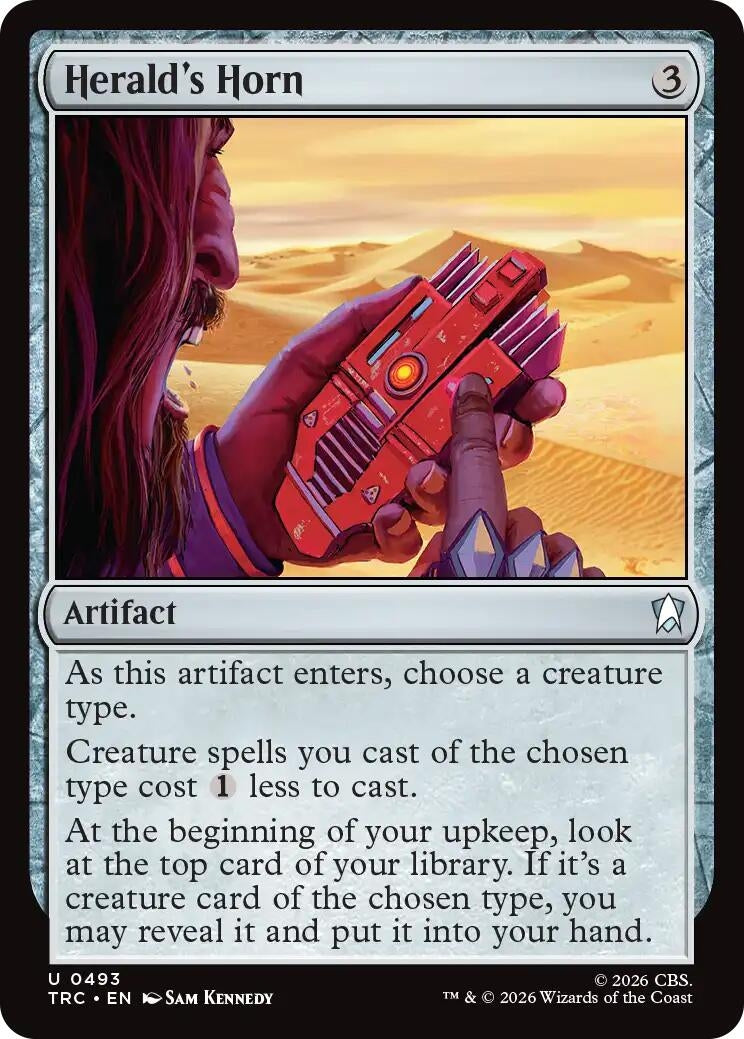 Image for Herald's Horn (Surge Foil) (TRC) - Magic: The Gathering