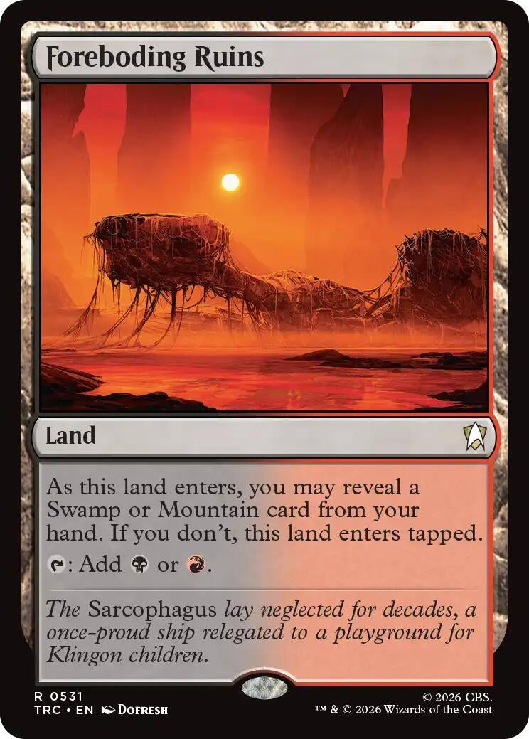 Image for Foreboding Ruins (TRC) - Magic: The Gathering